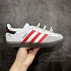 Adidas X Hello Kitty Gazelle Athletic Womens Shoes